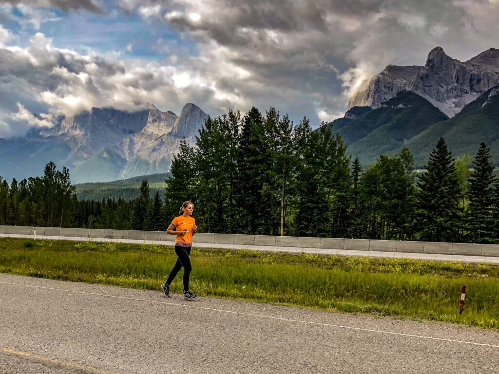 Running in Canmore Canada