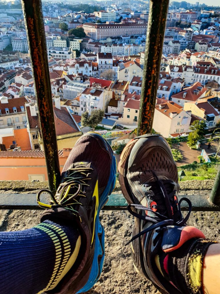 Samen hardlopen in Lissabon