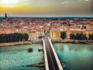 Verona - Italië | Droneshot van de stad