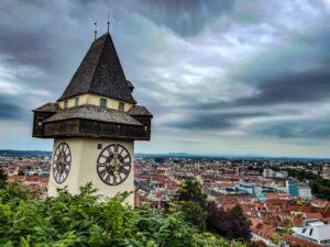 Graz - Oostenrijk | De Schlossberg met Uhrturm