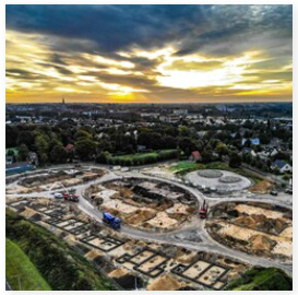 Tegeltje - foto - dronefoto nieuwbouwhuis fase 1