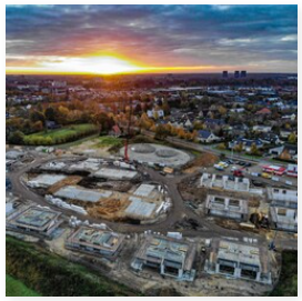 Tegeltje - foto - dronefoto nieuwbouwhuis fase 2